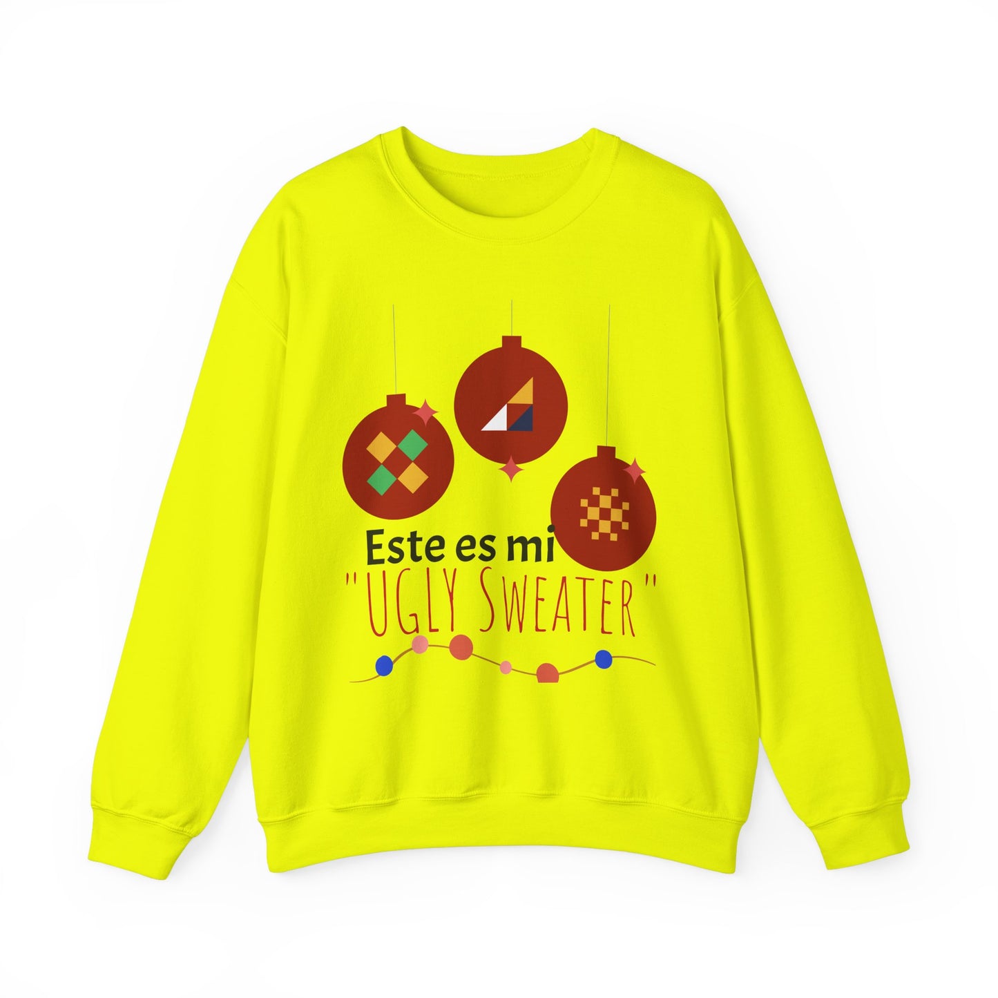 Ugly Sweater Holiday Crewneck Sweatshirt - Cozy Festive Apparel