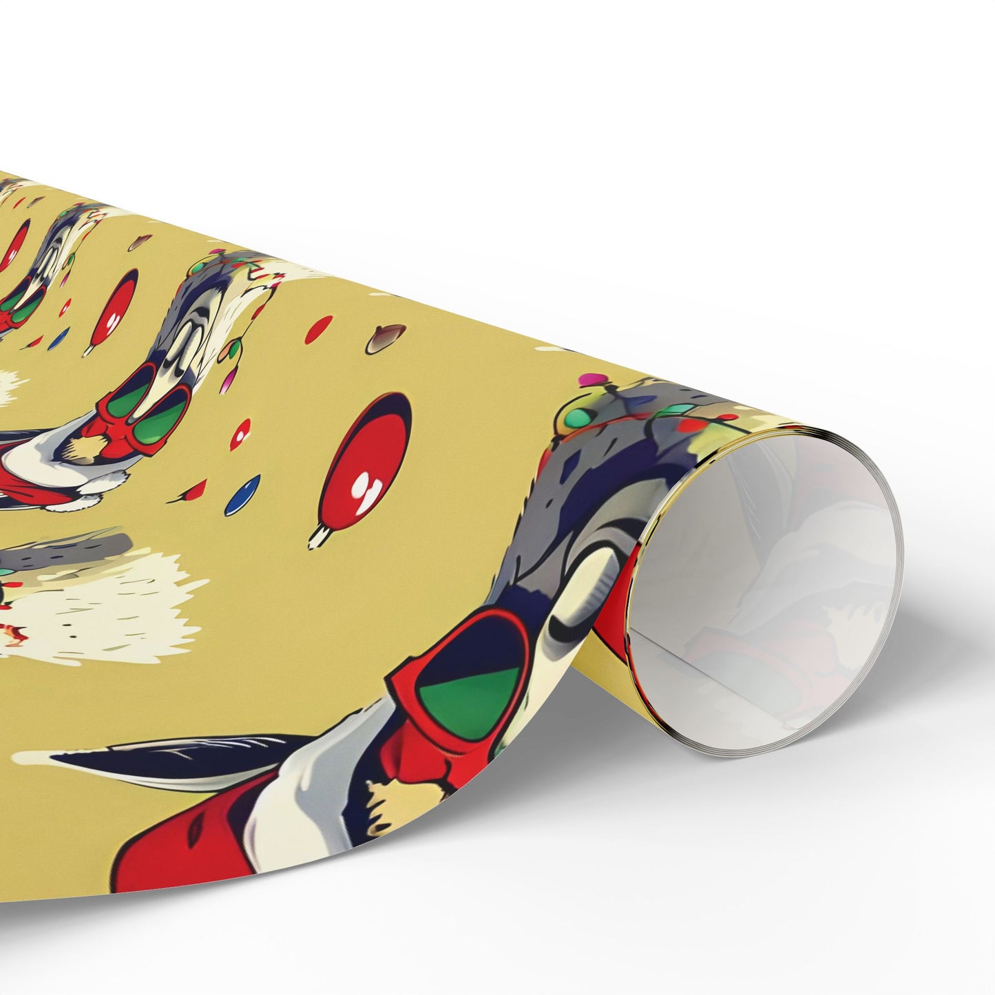 Festive Holiday Wrapping Paper with Llama Design