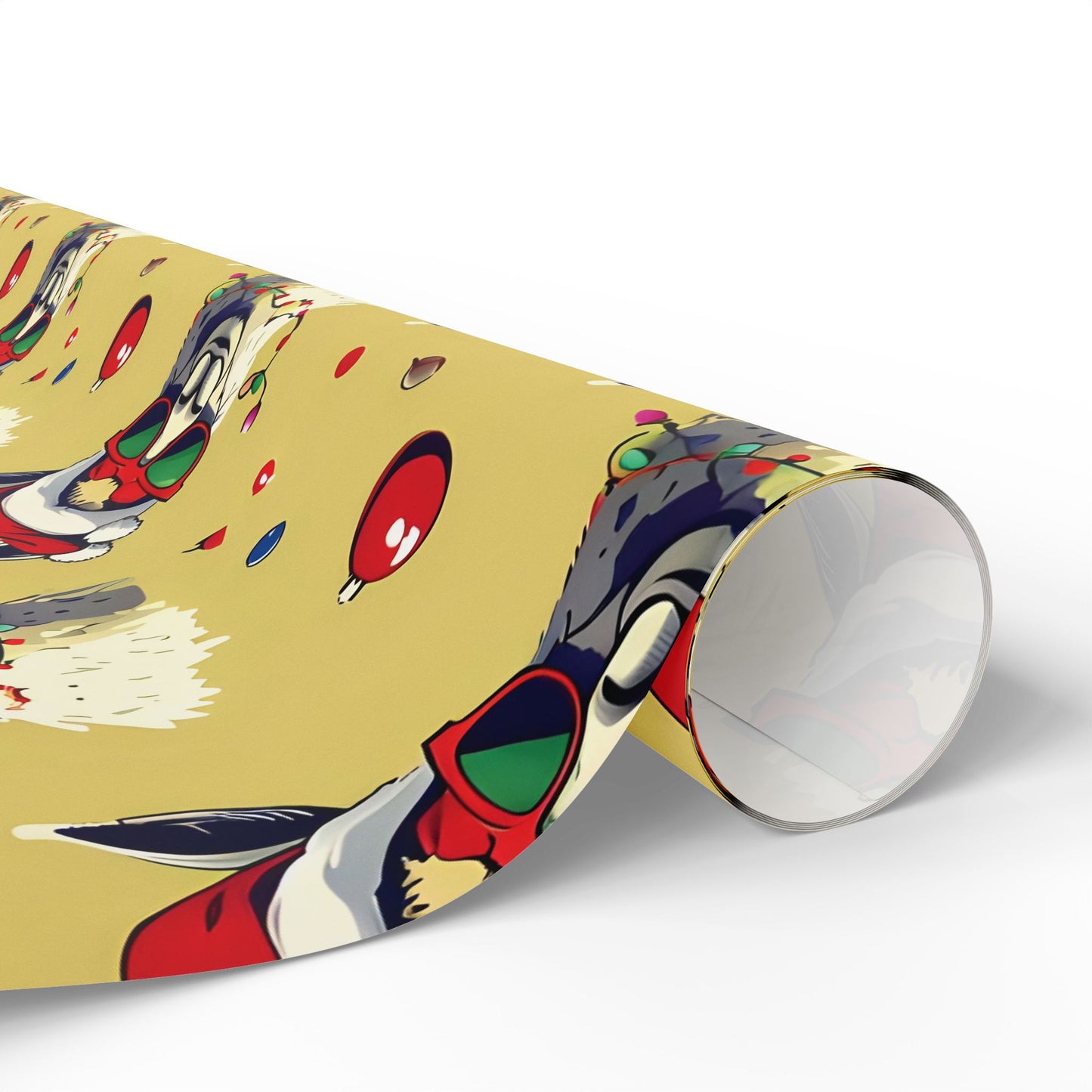 Festive Holiday Wrapping Paper with Llama Design