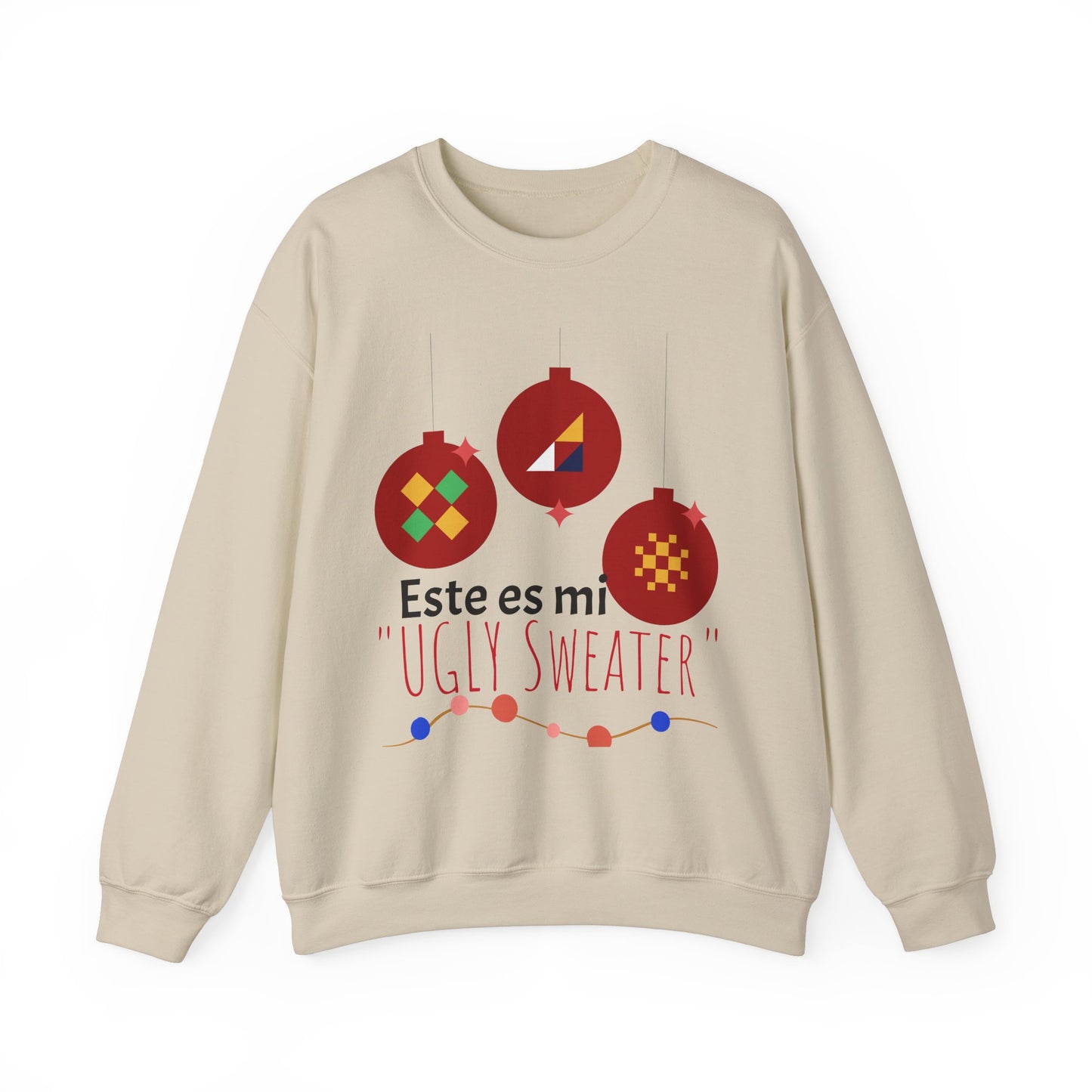 Ugly Sweater Holiday Crewneck Sweatshirt - Cozy Festive Apparel