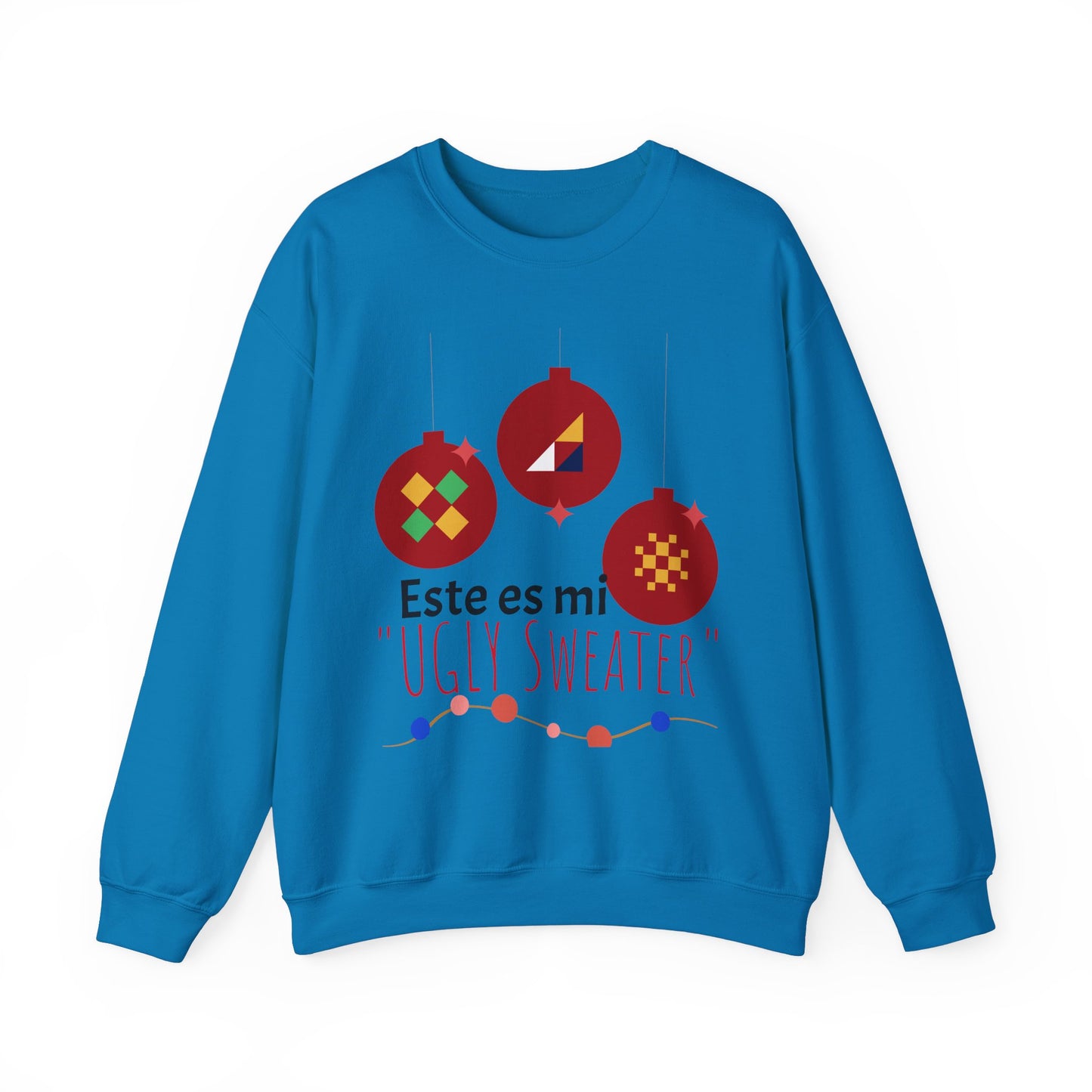 Ugly Sweater Holiday Crewneck Sweatshirt - Cozy Festive Apparel