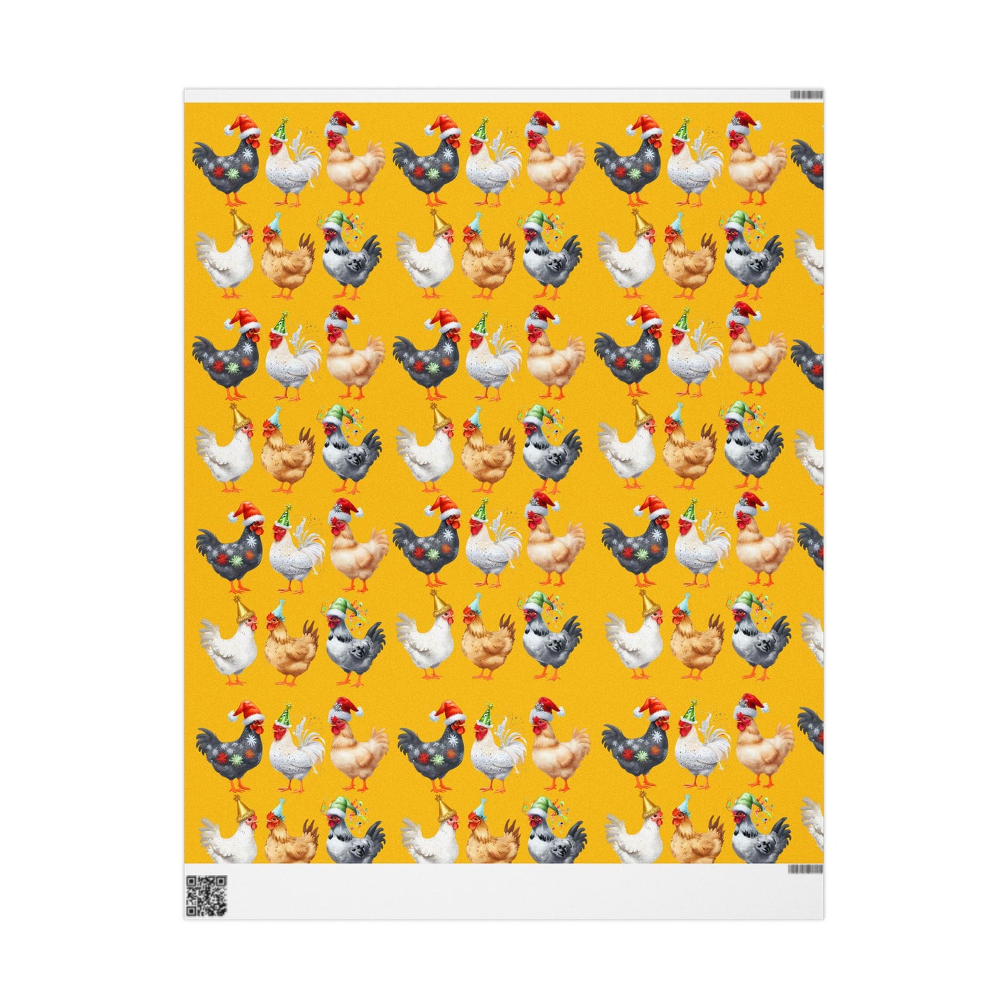 Festive Chicken Wrapping Paper | Colorful Holiday Gift Wrap for Farm Lovers