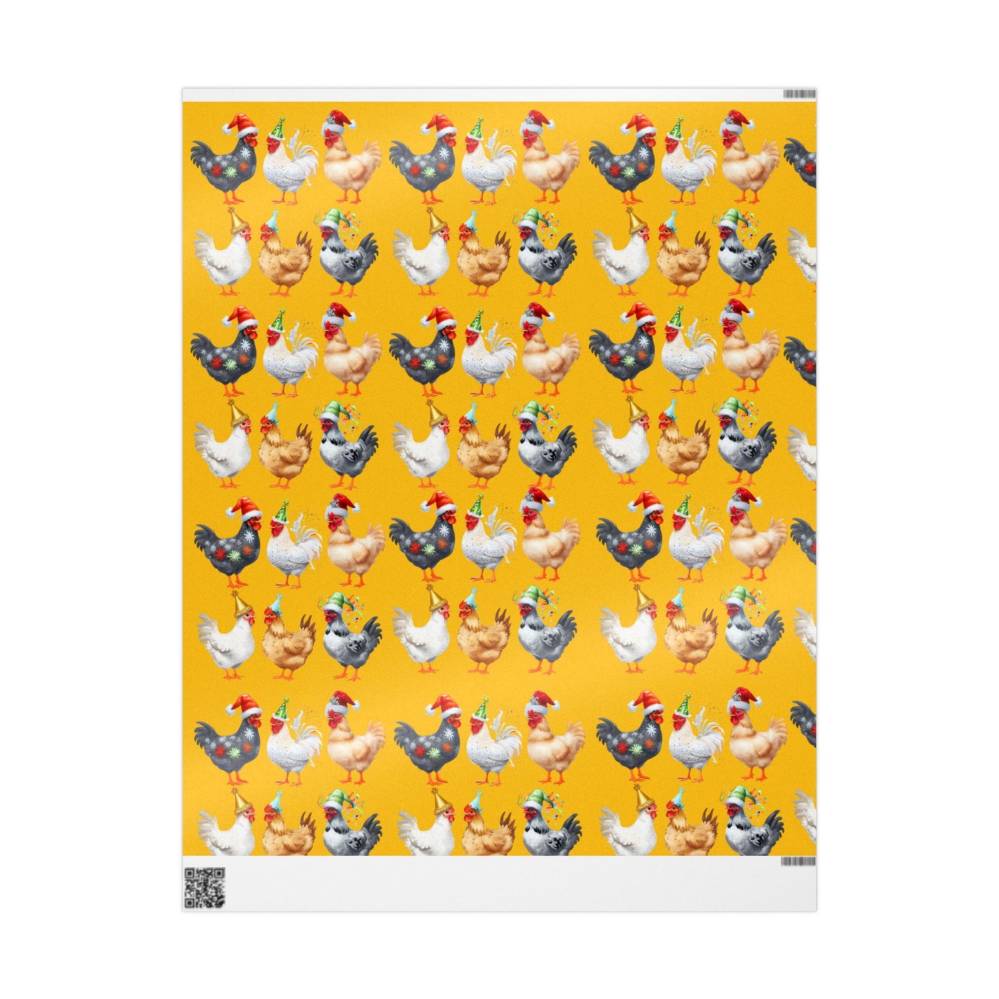 Festive Chicken Wrapping Paper | Colorful Holiday Gift Wrap for Farm Lovers